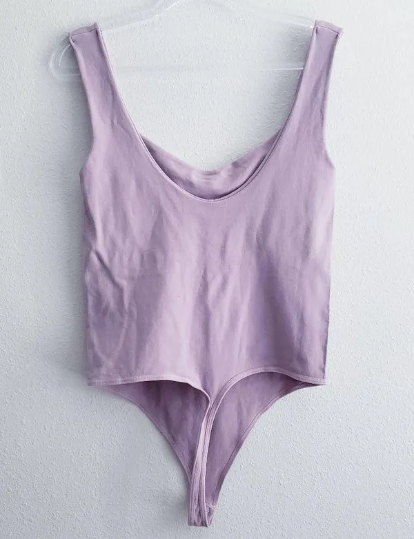 Free People Lavender Thong Bodysuit - Image 3