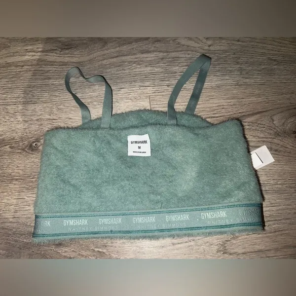 Gymshark x Whitney Simmons Rare Fuzzy Green Sports bra top M - SOLD OUT ONLINE - Image 7