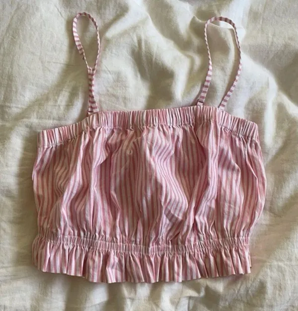 Urban Outfitters Kimchi Blue tube top pink striped size S - Image 2