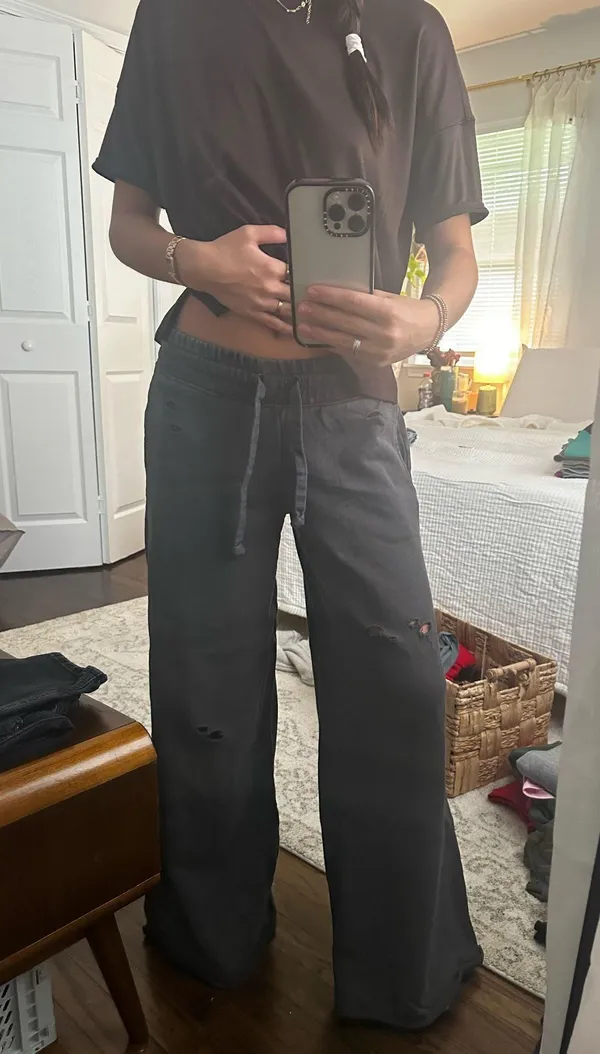 Aerie wide leg sweatpants - Image 2
