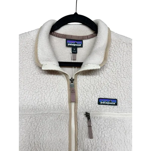 Patagonia Retro Pile Fleece Jacket Shroom Taupe Women's Size XL‎ - Image 3