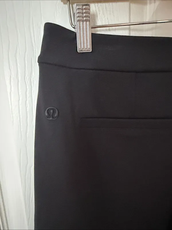 Lululemon Luxtreme wide legPull-On Mid-Rise Pants Black Size M - Image 4
