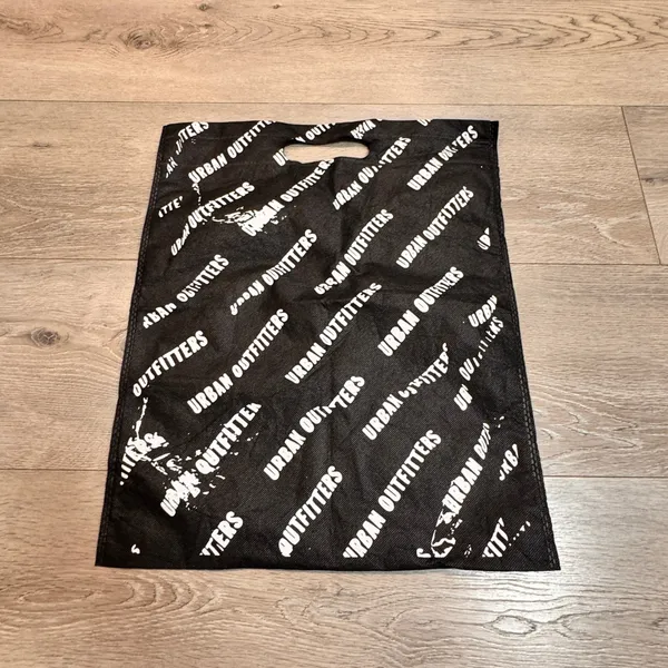 Urban‎ Outfitters Black Reusable Shopping Bag All Over Logo Pattern - Image 2