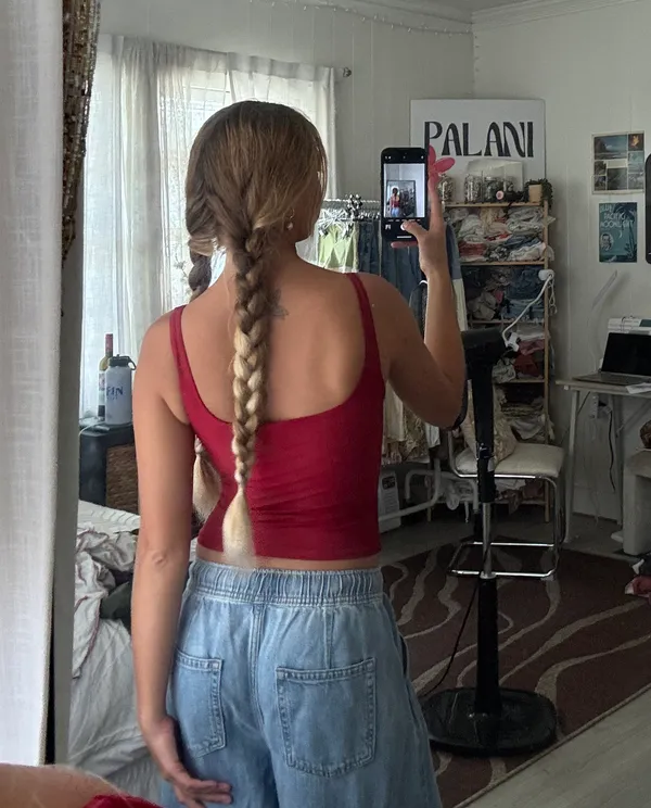 Soft Red Tank Size XS - Image 2