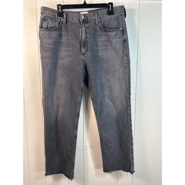 CITIZENS OF HUMANITY Daphne High Rise Stovepipe Cropped Jeans Size 32 - Image 3
