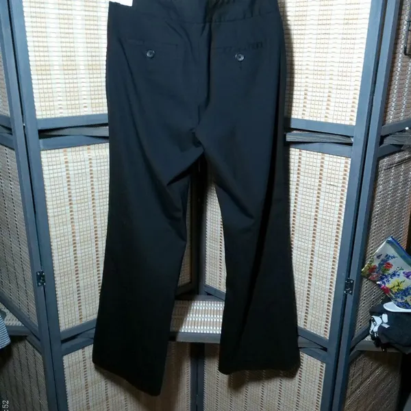 Banana Republic Black Hidden Button Trouser - Image 2