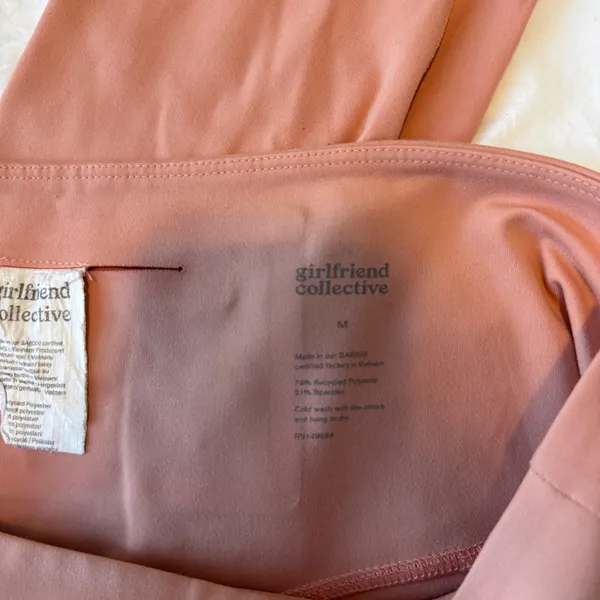 Girlfriend Collective Salmon Pink Set - Image 6