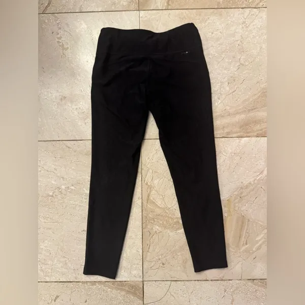 Women's Black Medium Helly Hansen cheetah leggings X-Cool interior drawstring - Image 2