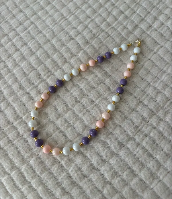 Handmade Beaded Necklace - Image 2