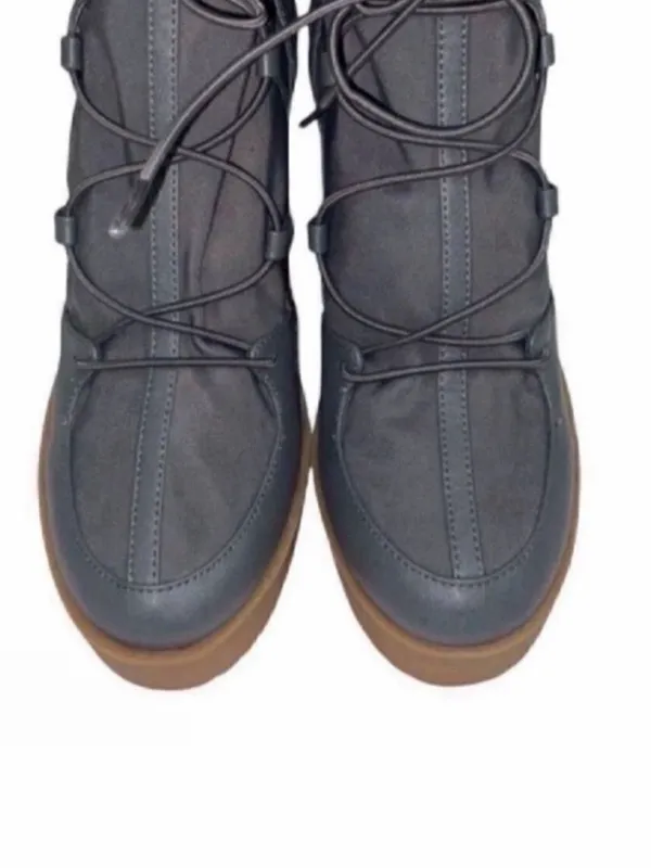 Steve Madden Gray Ankle Sock Bootie size 8M - Image 8