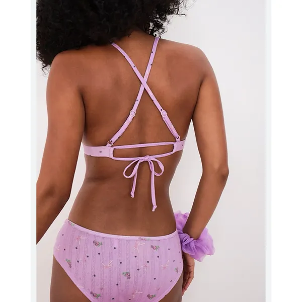 For Love & Lemons | Victoria Secret Pointelle Lavender‎ Bralette & Panty Set XXS - Image 2