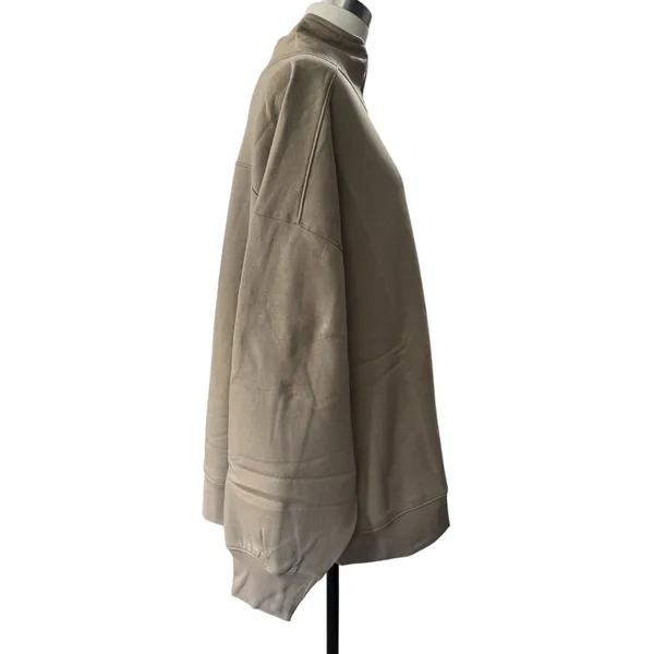 Xersion Women's Plus 2X Oversized Half Zip Pullover Sweatshirt Tan NEW - Image 3