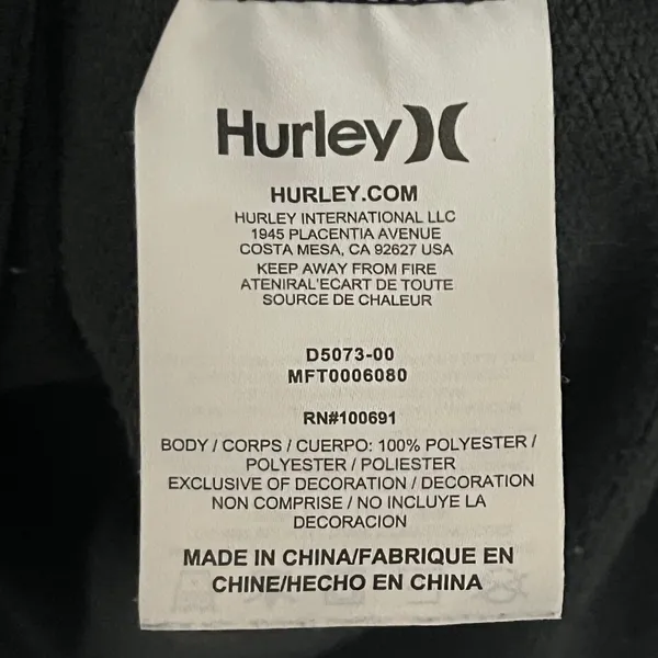 Hurley Nike Dri-FIT Hoodie Womens XL Gray Pullover Sweatshirt MFT0006080‎ - Image 7