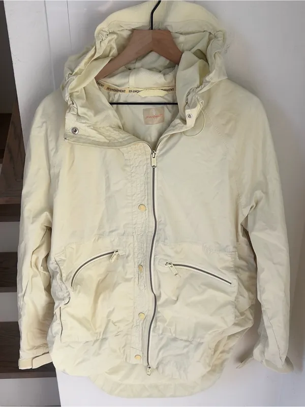 Free People Singin In The Rain Packable Rain Jacket in Butter Yellow - Image 3
