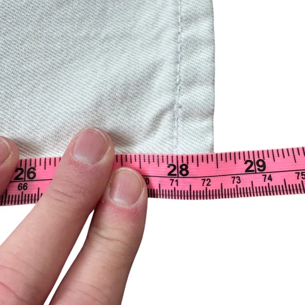 Re/Done Easy Straight Crop Jean Vintage White - Image 12