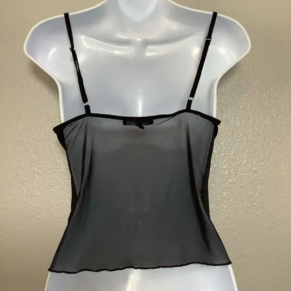 Black Babydoll‎ Top Large Y2K Coquette Feminine Romantic Dollette Dainty Summer - Image 4