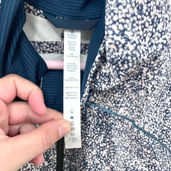 Lululemon Runaway Jacket Pebble Print Parfait Pink Alberta Lake Size 8 - Image 3