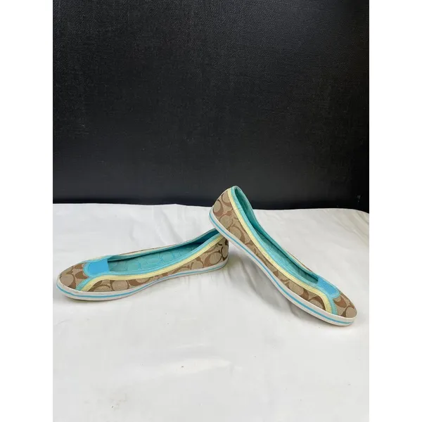 Coach A2165 Women's Blue/Signature Canvas Slip on /Shoes Size 8.5 SKU 4392 - Image 3
