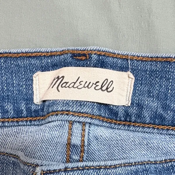 Madewell The Perfect‎ Vintage Distressed Denim Jeans Size 33 Cropped EUC - Image 4