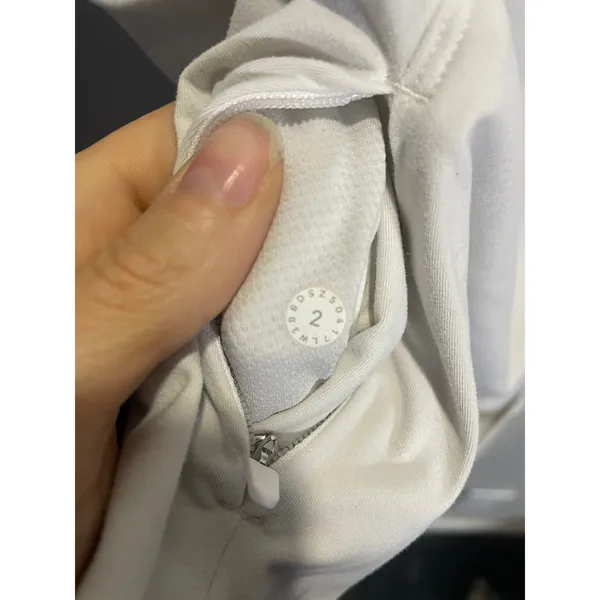Lululemon‎ Toasty Tech 1/2 Zip Women 2 White Quilted Pullover Running Jacket - Image 6