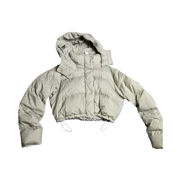 Lululemon Wunder Puff‎ Super-Cropped Jacket in Heathered Raw Linen Size: 12 - Image 2