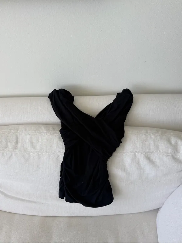 Abercrombie & Fitch Black Draped Camisole - Image 4