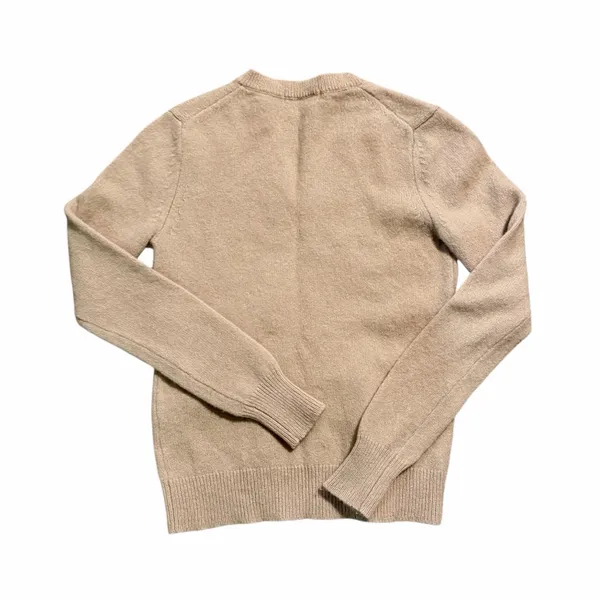 UNIQLO Tan V-Neck Wool Blend Sweater Sz S NWOT - Image 2