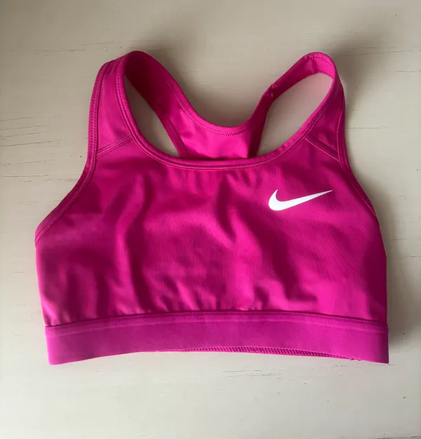 Nike DRI-FIT RACER BACK SWOOSH BRA - pink and white - Image 2