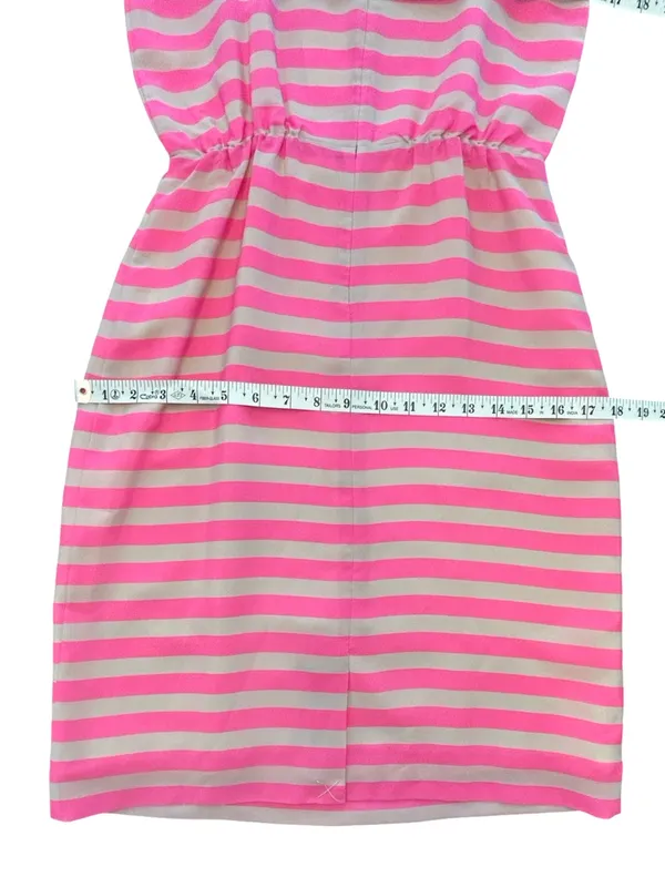 J.Crew pink beige horizontal striped Y2K preppy Barbiecore Ivy League NWT size 0 - Image 9