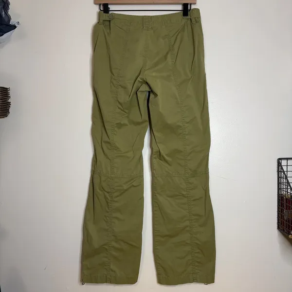GAP Women Olive Green‎ Cargo Pants Zip Details Stretch XS - Image 4