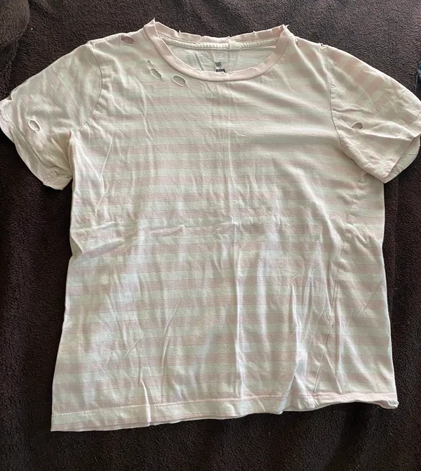 Me to We Pink and White Striped Shirt - Image 2
