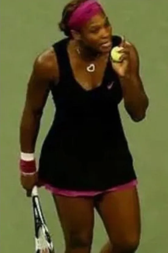 NIKE Serena Williams Tennis Dress Black/Magenta‎ Built in Bra Limited Edition S - Image 2