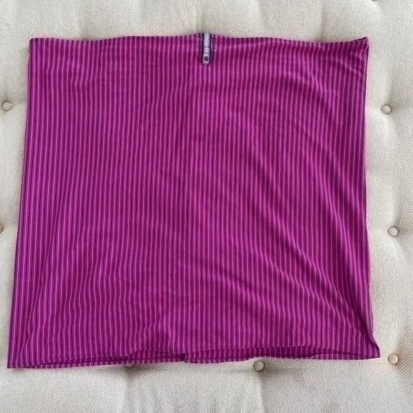 Lululemon Vinyasa Scarf Rizzy Stripe Regal Plum Hero Blue Rulu - Image 3