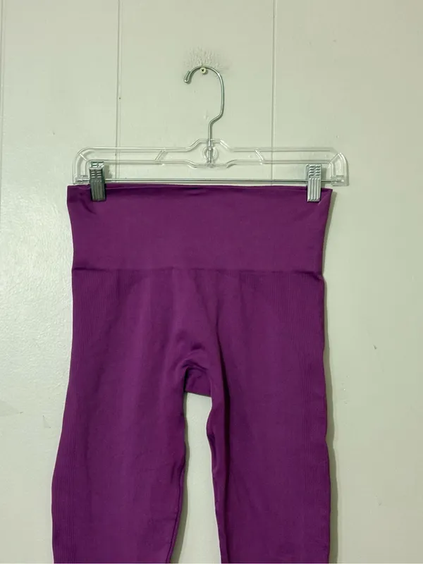 SET ACTIVE Sculptflex High Rise Leggings Purple Size M - Image 3