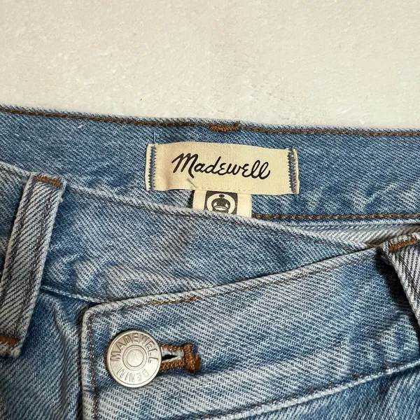 Madewell Low-Slung Straight Jeans With Criss-Cross Waistband Size 26 Casual - Image 7