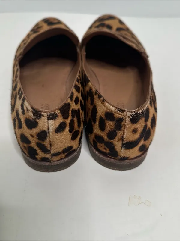 Madewell Alex Loafers Leopard Print Calf Hair Flats Size 8.5 Style AA199 - Image 3