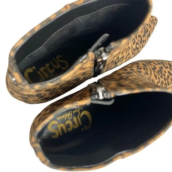 CIRCUS Sam Edelman KIRBY Animal Print Kitten Heel Sz 8 Ankle Booties NEED REPAIR - Image 9