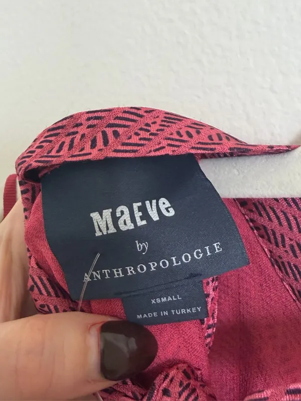 Maeve by Anthro Pink Blouse - Image 5