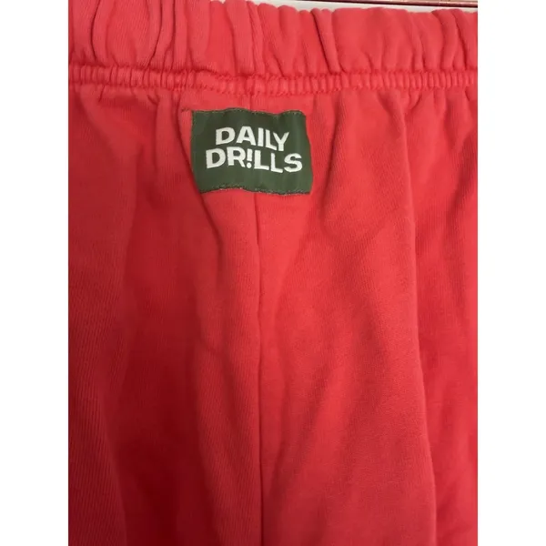 Daily Drills Sweatpants Red Women's Size XS/S - Image 8