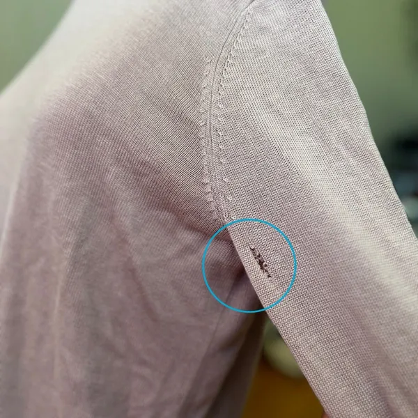 Lululemon Bring It Backbend Sweater Porcelain Pink Cashmere P2P 21” Sz 4 FLAWED - Image 6