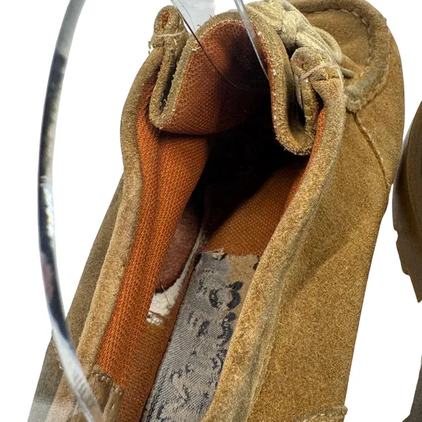 Vtg Mudd Sara 90s Platform Loafers Suede Brown Chunky Lug‎ Shoes 8.5 Academia - Image 10