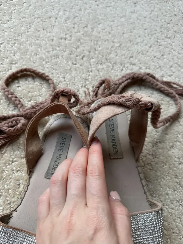 Steve Madden Mesa Rhinestone Espadrille Flats - Image 5