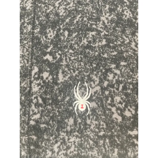 Spyder Active L Charcoal Gray Fleece Quarter‑Zip Pullover High‑Low Hem - Image 4