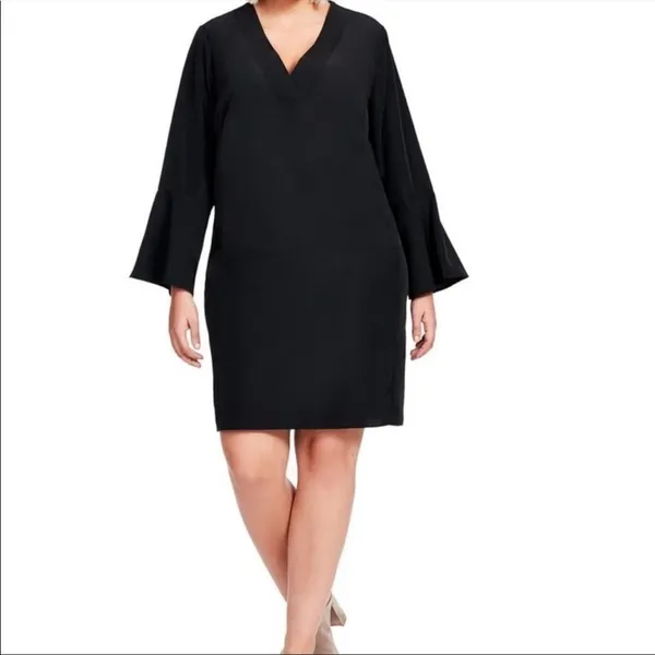 Amanda Uprichard‎ Bell Sleeve V Neck Dress Green XS - Image 3