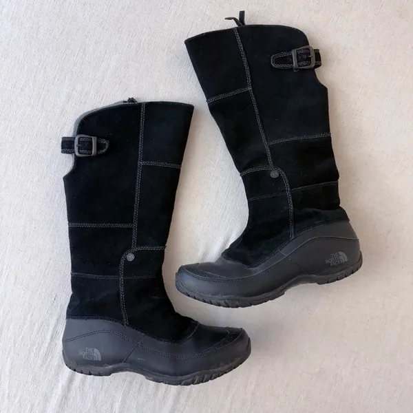 The North Face Anna Purna‎ 8.5 Black Tall Waterproof Primaloft Winter Boots - Image 4