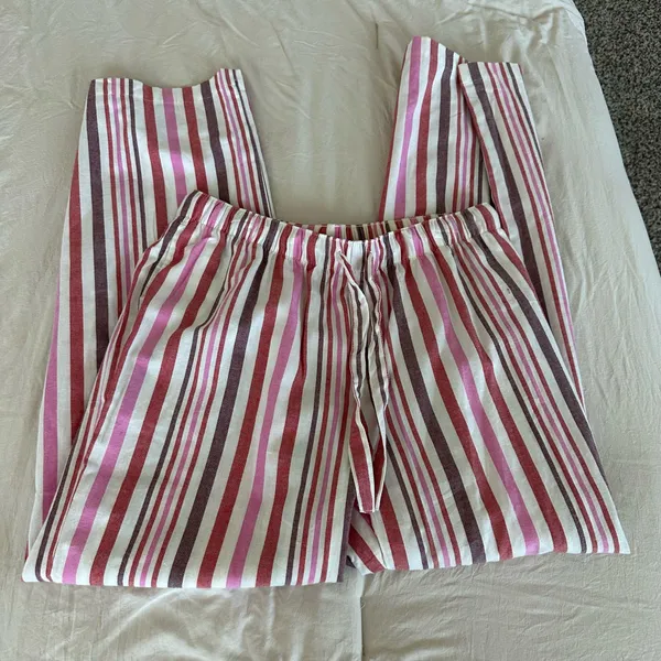 Auden pink stripe pajama pants Size M - Image 2
