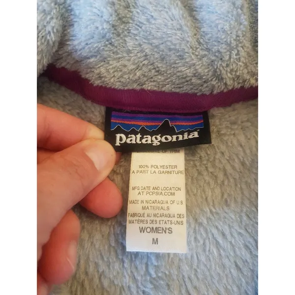 Patagonia Women's Sweater Sz Medium fleece Cozy Gorpcore Outdoor Hiking Skiing - Image 9