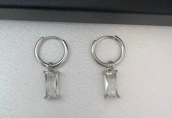 Zircon Dangle Drop Earrings for Men Women Streetwear Hip Hop Unisex Style - Image 3