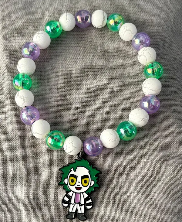 Handmade Beaded Bracelet - “Little Beetlejuice” - Image 2