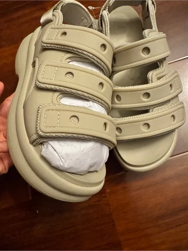CROCS Platform Sport Sandals in Beige - Image 8